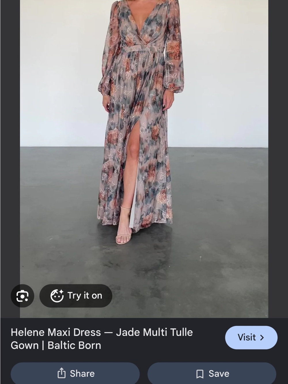 Baltic Born Maxi Skirt — Jade, Blush & Muted Rose Floral